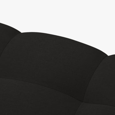 Canapé angle gauche Justin Micadoni 4 places noir