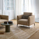 Fauteuil MADURA Odelle velours beige chic