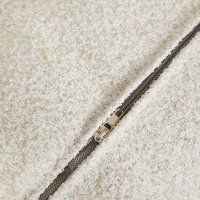 Lot de 2 fauteuils de jardin Sereilen en aluminium et tissu bouclé SKLUM