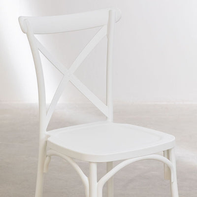 SKLUM - Lot de 4 chaises de jardin empilables en polypropylène Otax