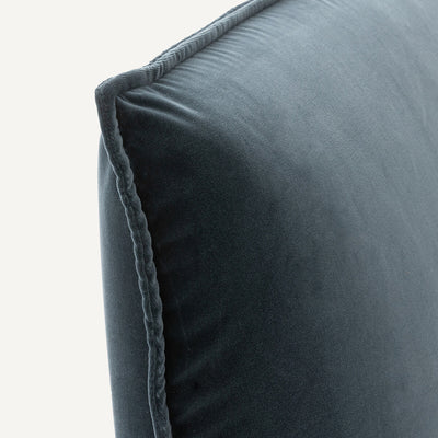 Lit velours avec sommier 160x200cm, Aurore design E. Gallina AM.PM