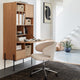 Fauteuil de bureau La Redoute Interieurs velours beige Elga