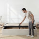 Sommier coffre Atlas en tissu beige
