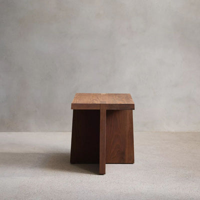 Zara Home- Table d’appoint Vincent Van Duysen – Bois de frêne thermo-traité & pierre naturelle