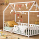Lit cabane enfant 70x140 cm VERTBAUDET en bois Blanc