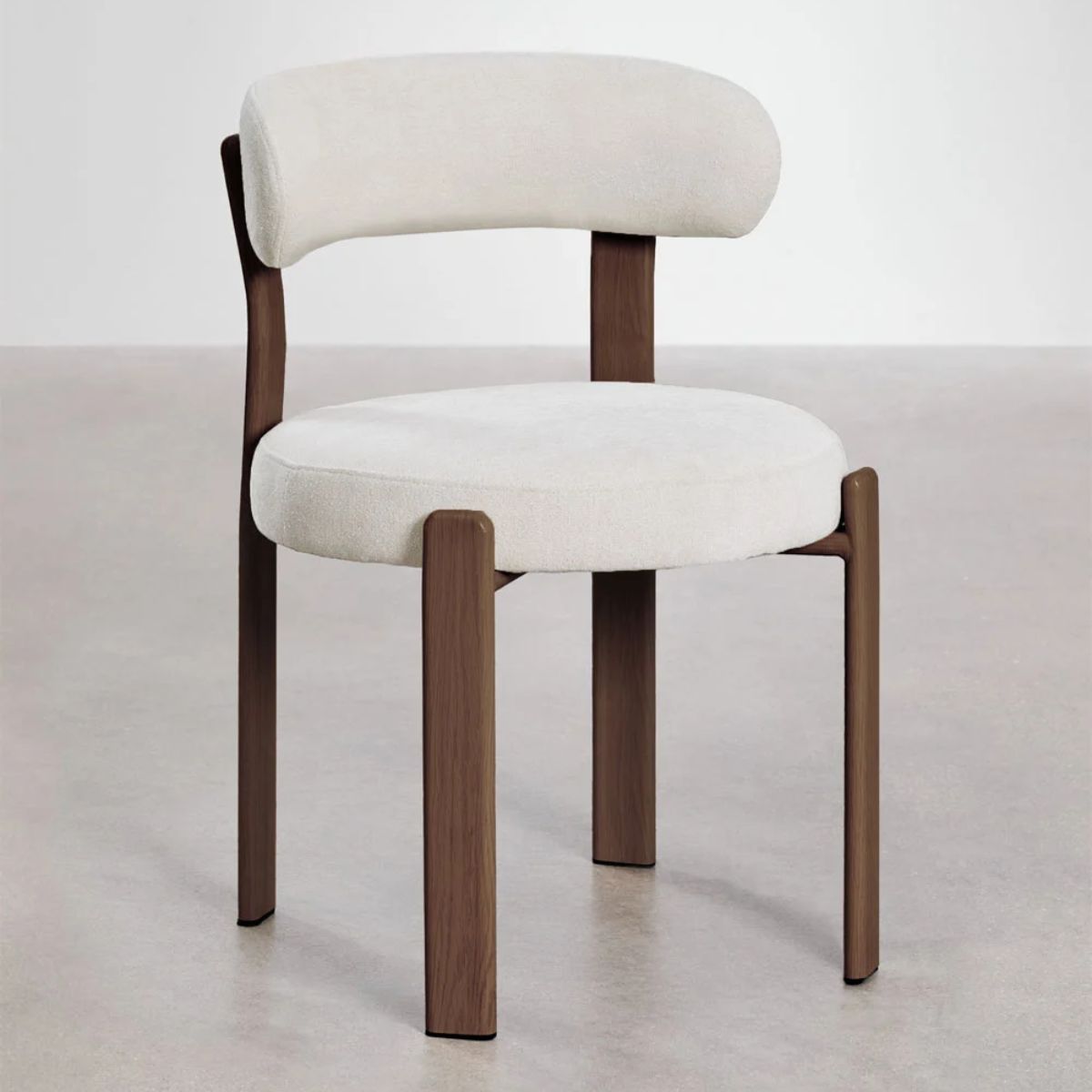 Lot de 4 chaises SKLUM de salle à manger en tissu chenille Jolie