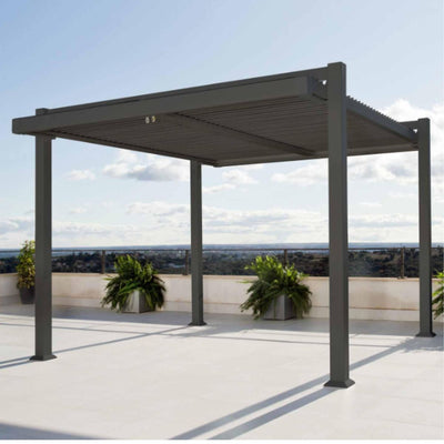 Pergola Bioclimatique Leroy Merlin 11,52m² – Gris Anthracite
