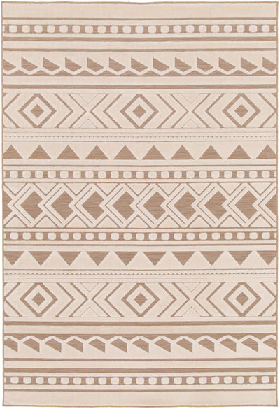 tapis d'intérieur & extérieur lin et crème helios. Vue 4 du tapis montrant des détails angle.