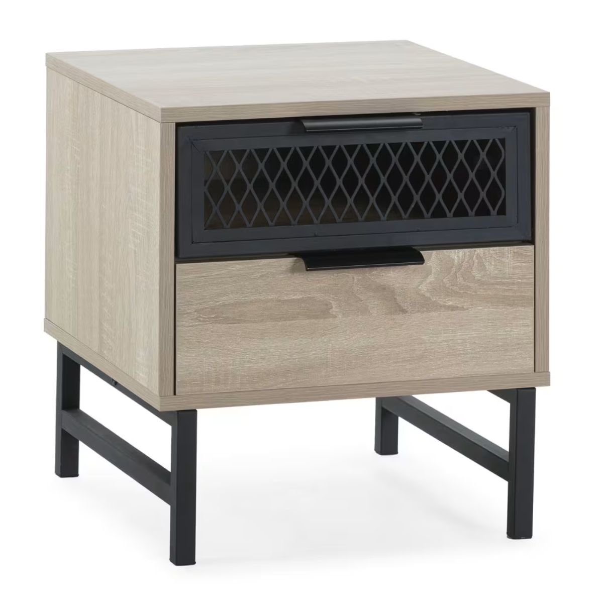 Table de chevet  Hera 1 porte 1 tiroir coloris bois