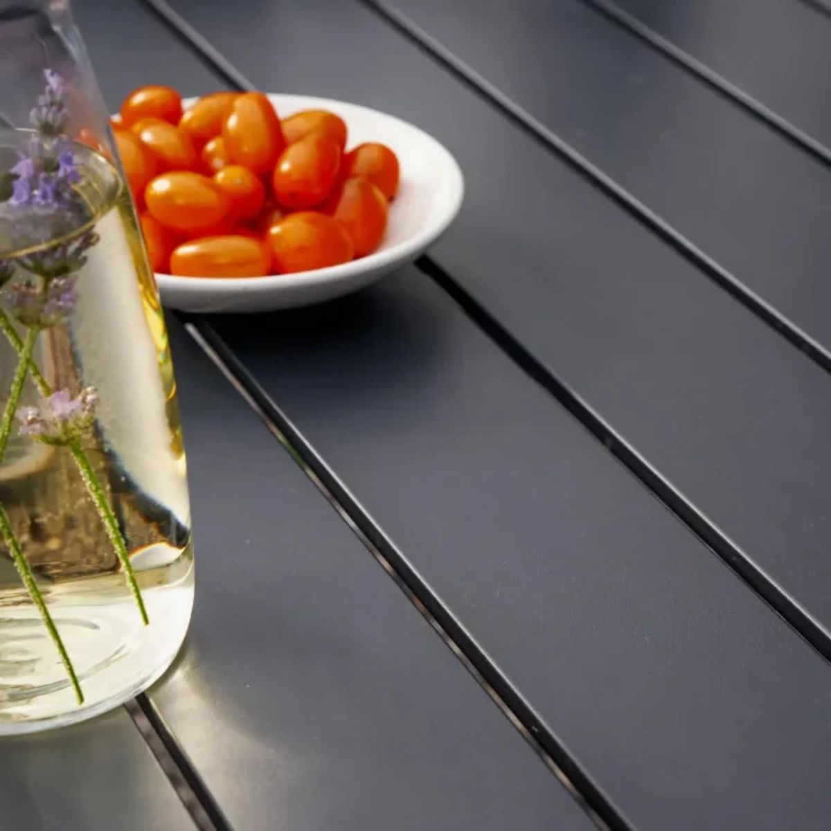 Salon d'angle en aluminium anthracite 10 personnes Naxos II NATERIAL Leroy Merlin