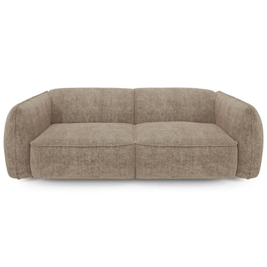 Canapé 4 places LIVIA en velours taupe SIA Home