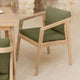 Lot de 2 fauteuils SKLUM de jardin en bois d'acacia Kaela vert militaire