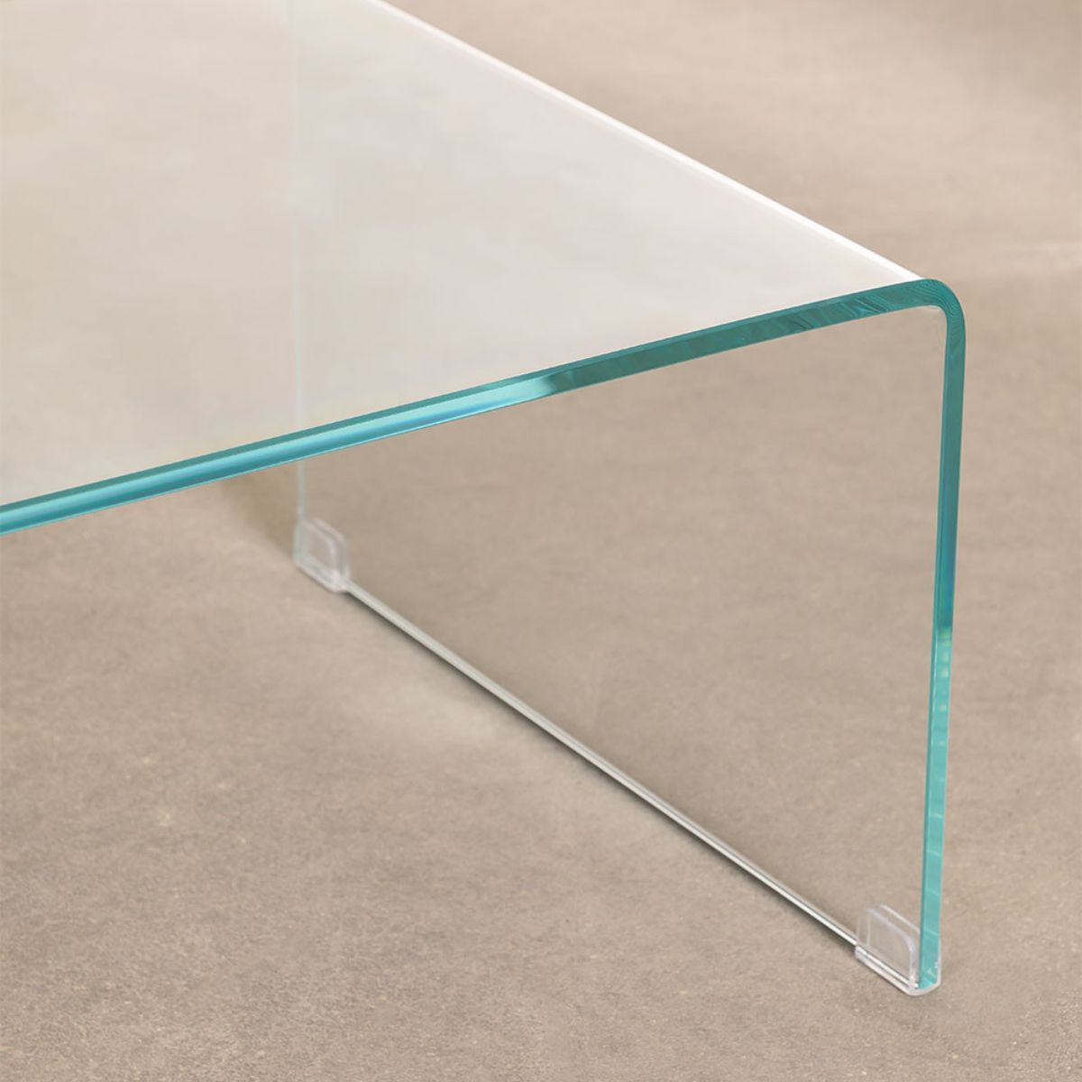 Table basse SKLUM en verre transparent (110x55 cm) Crisis