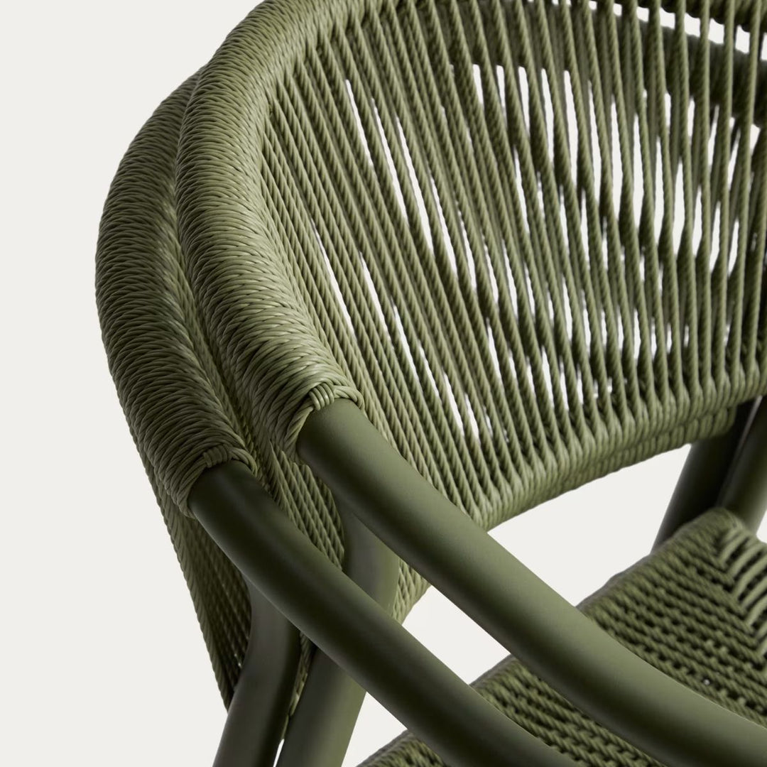 Lot de 2 chaises KAVE HOME Livadia Aluminium Vert