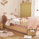 Lit Bébé évolutif VERTBAUDET 70x140cm avec tiroir de rangement en cannage POESIE - rose nude