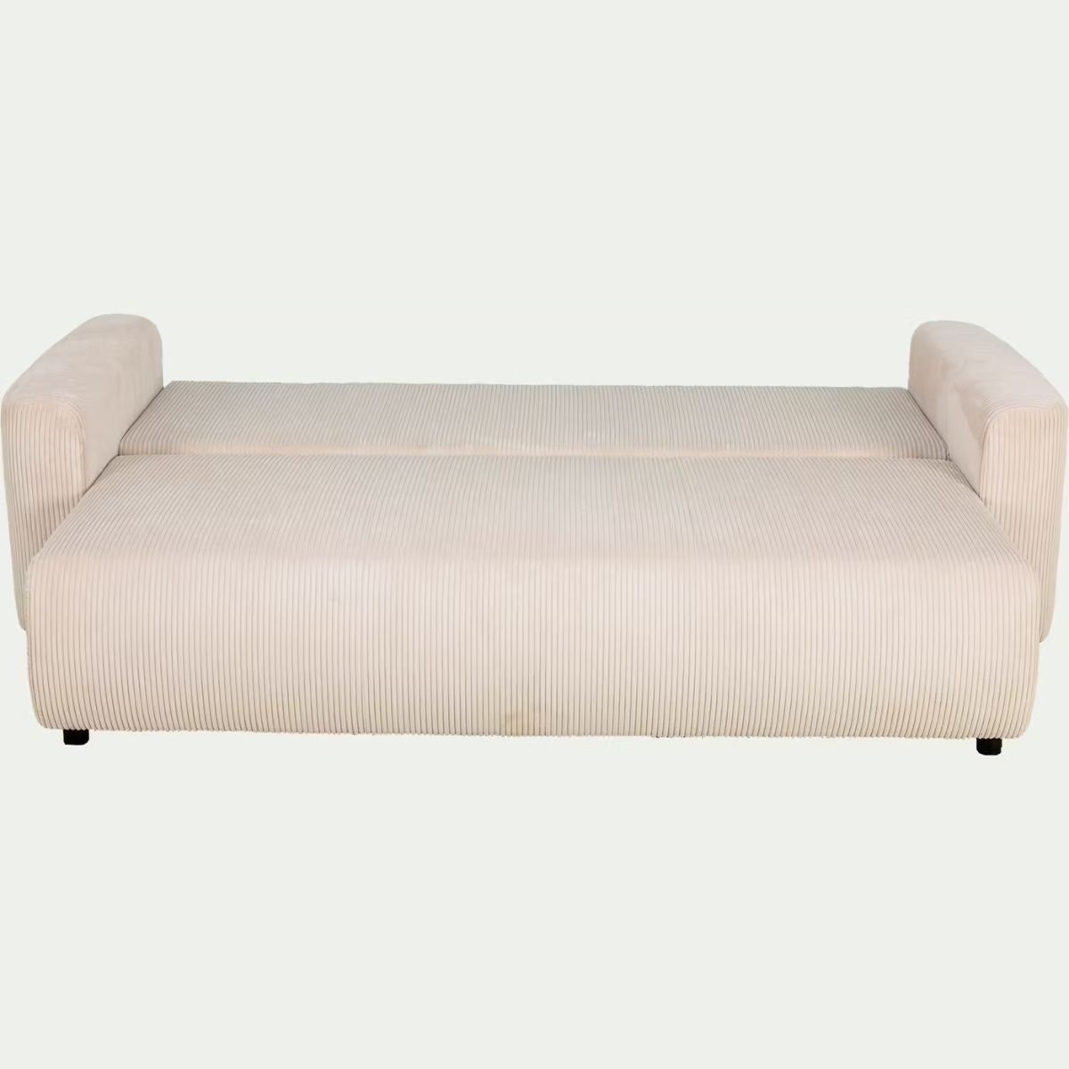 ALINEA Canapé 4 places convertible LUDI en velours côtelé - beige roucas