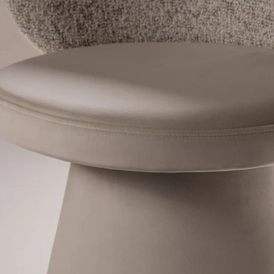 Lot de 6 Chaises pivotantes MICADONI Inez en tissu structurel beige