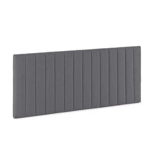 Tête de lit Eris en tissu gris 140x60cm