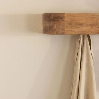 Porte-manteau mural SKLUM en bois d'acacia - FRIGIA