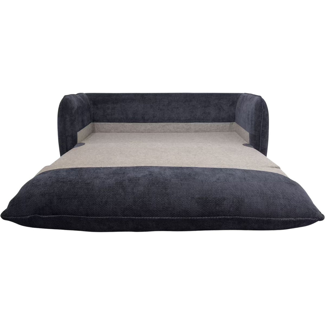 ALINEA Canapé 3 places convertible en tissu Eden - bleu marine