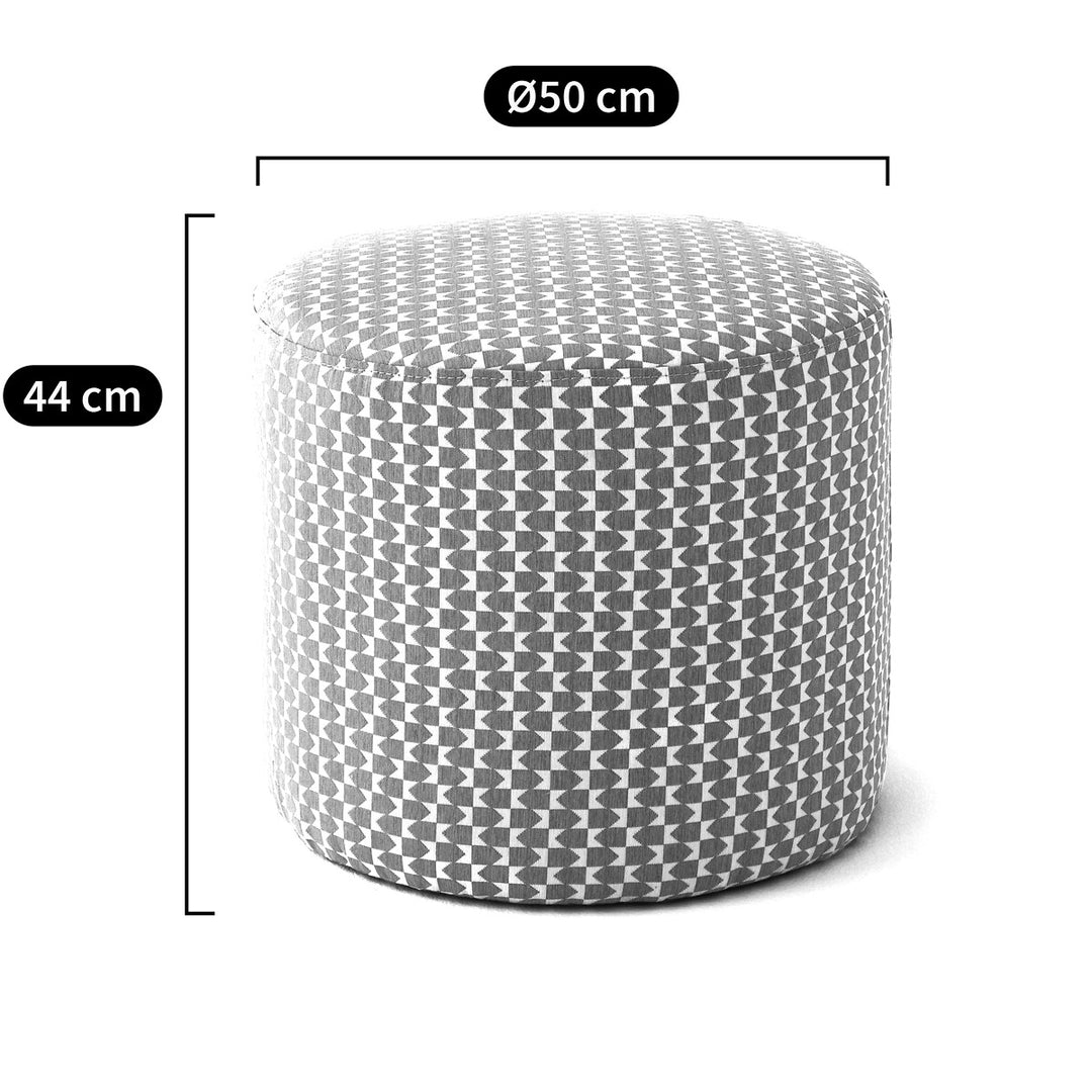 Pouf rond La Redoute Interieurs polyester céladon Séméon