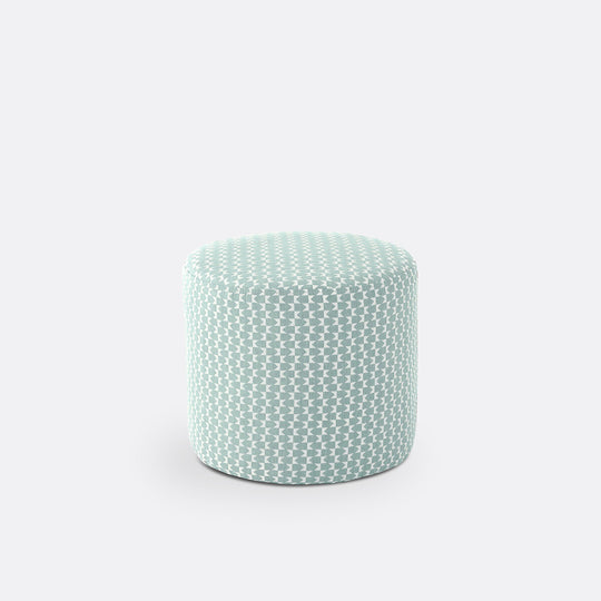 Pouf rond La Redoute Interieurs polyester céladon Séméon
