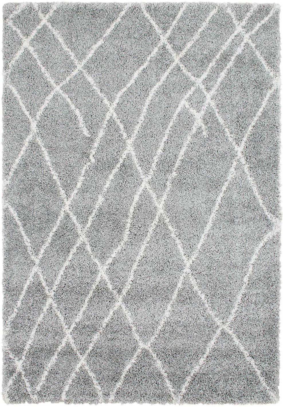 Tapis shaggy style Berbère ALBI Gris