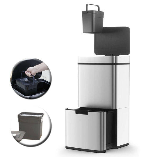 poubelle tri sélectif inox détails#grade_parfait