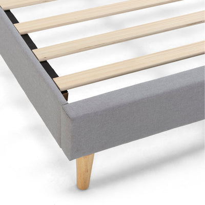 Sommier tapissier Aura 160x200cm gris clair