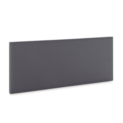 Tête de lit en tissu gris Aura 140x60cm