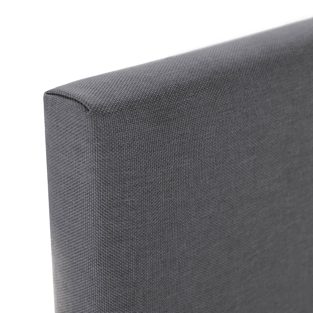 Tête de lit en tissu gris Aura 140x60cm