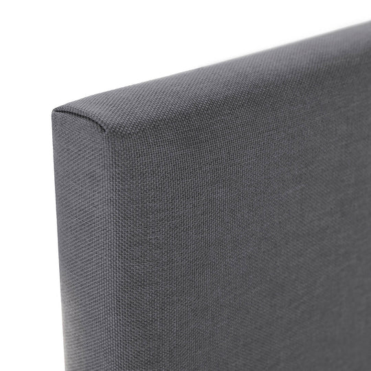 Tête de lit en tissu gris Aura 140x60cm
