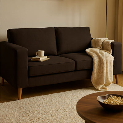 Canapé ALINEA California 3 places en tissu Artemis Mocca