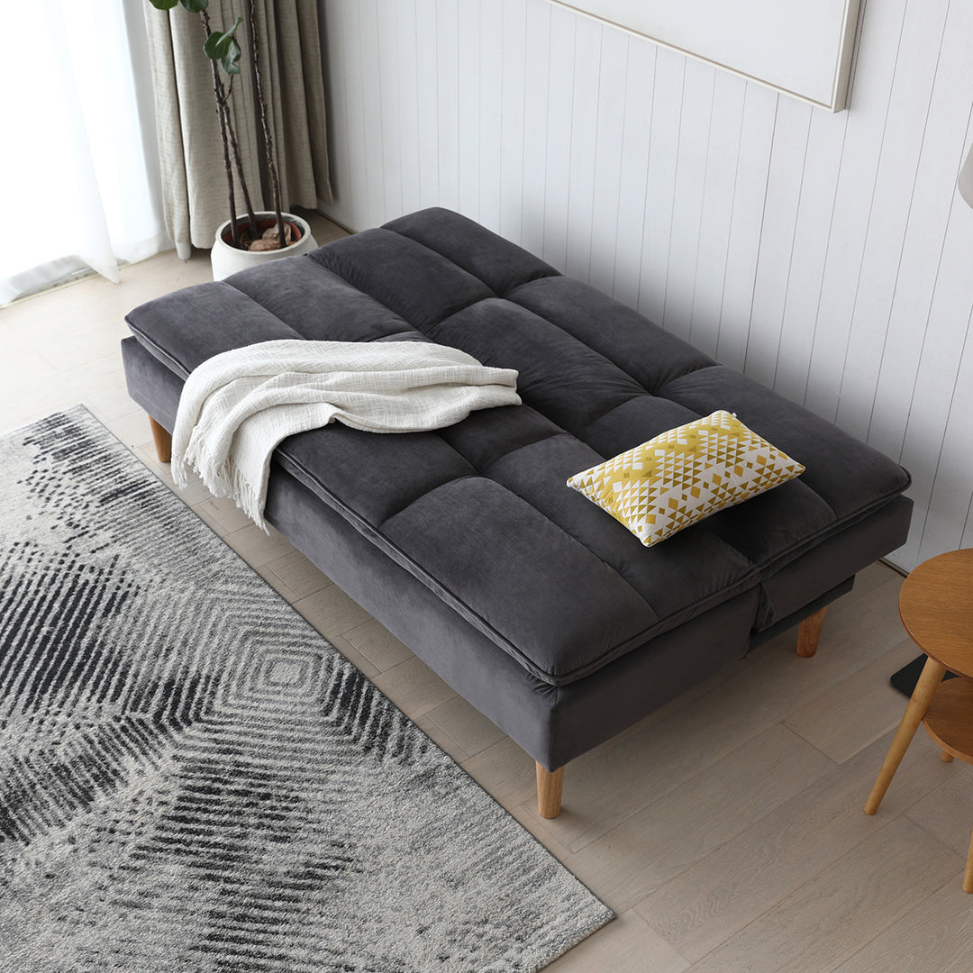Canapé convertible Wilsa LEEDS anthracite