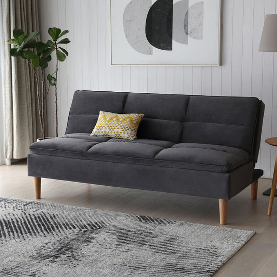 Canapé convertible Wilsa LEEDS anthracite