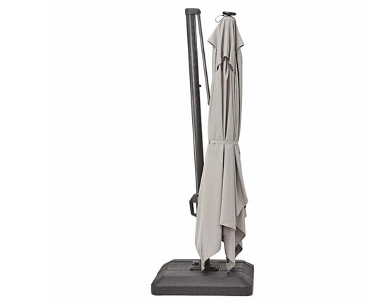 Parasol déporté NATERIAL Sonora II Carré Taupe 288x288