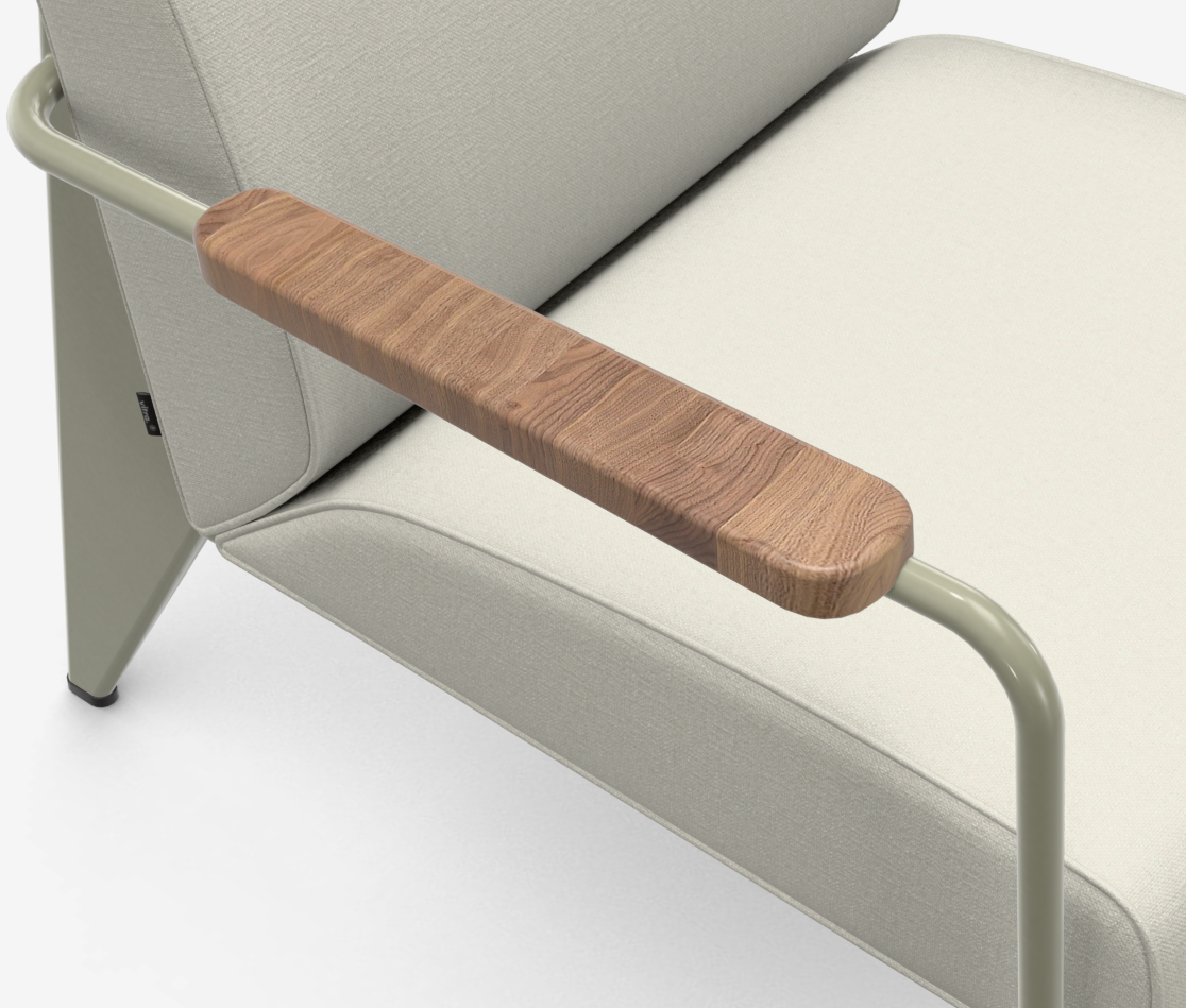 Fauteuil de salon VITRA - Design iconique de Jean Prouvé