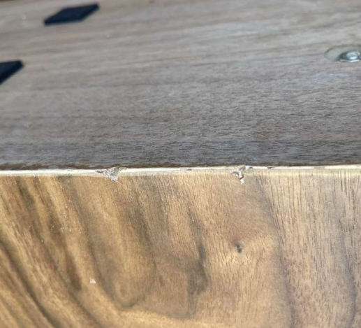 Table à manger ovale DRAWER Almira 8 personnes en pierre et bois foncé