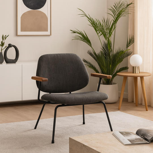 Fauteuil AMADEUS gris - ARNOLD