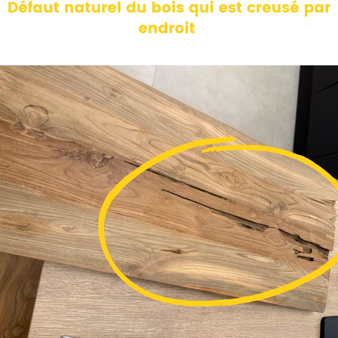 Console en teck Drawer - Léger défaut