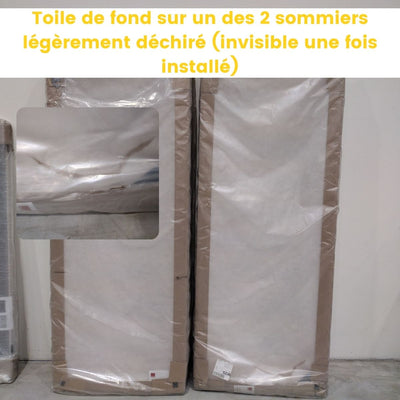 Lit 160x200 cm (2x80x200cm) Ressorts EPEDA