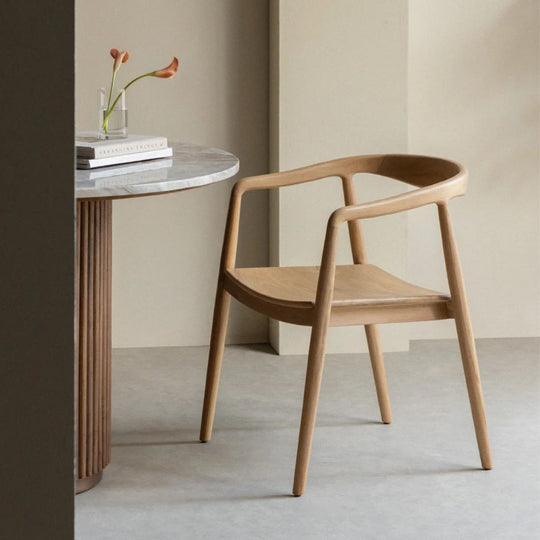 Lot de 6 chaises SKLUM de jardin en bois de teck Rokan