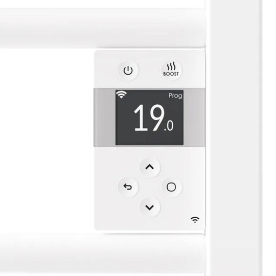 Sèche-serviettes connecté Riva 5 avec soufflerie 1500W Blanc brillant - THERMOR