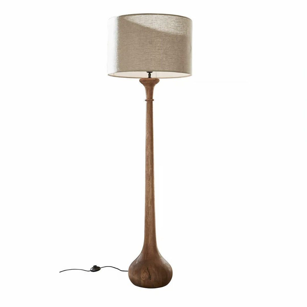 Lampe sur pied LOBERON Andrées en bois de manguier