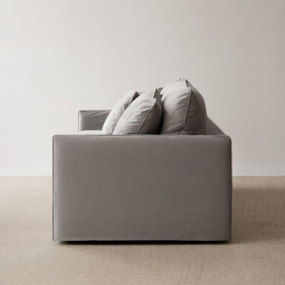 Canapé 4 places BOHO Micadoni 4 places velours beige foncé