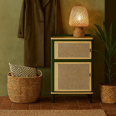 Petit meuble de rangement 2 portes en métal H94cm Drawer