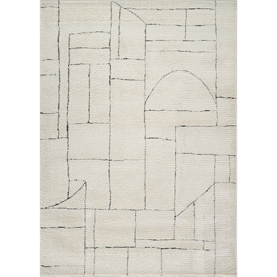 Tapis Scandinave Moderne Ivoire/Gris Bari