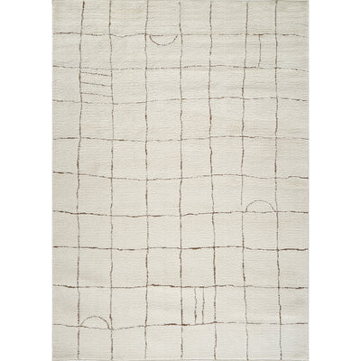 Tapis Scandinave Moderne Ivoire/Terracotta Inchon