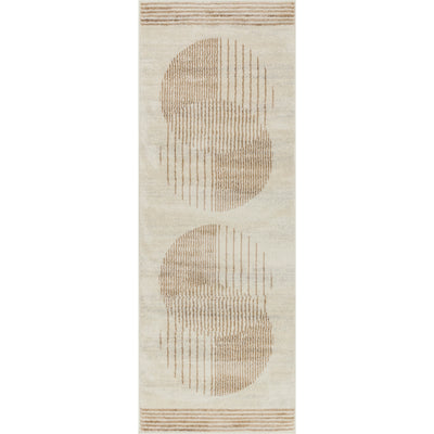 Tapis de Couloir Scandinave Moderne Beige/Brun Montevideo