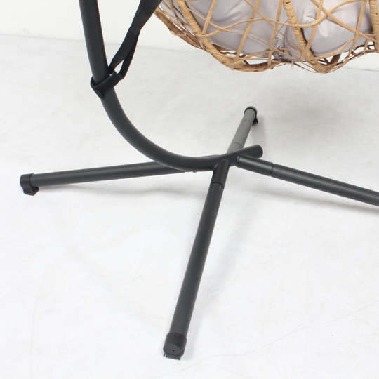 Zoom pied fauteuil suspendu naturel Cuzco